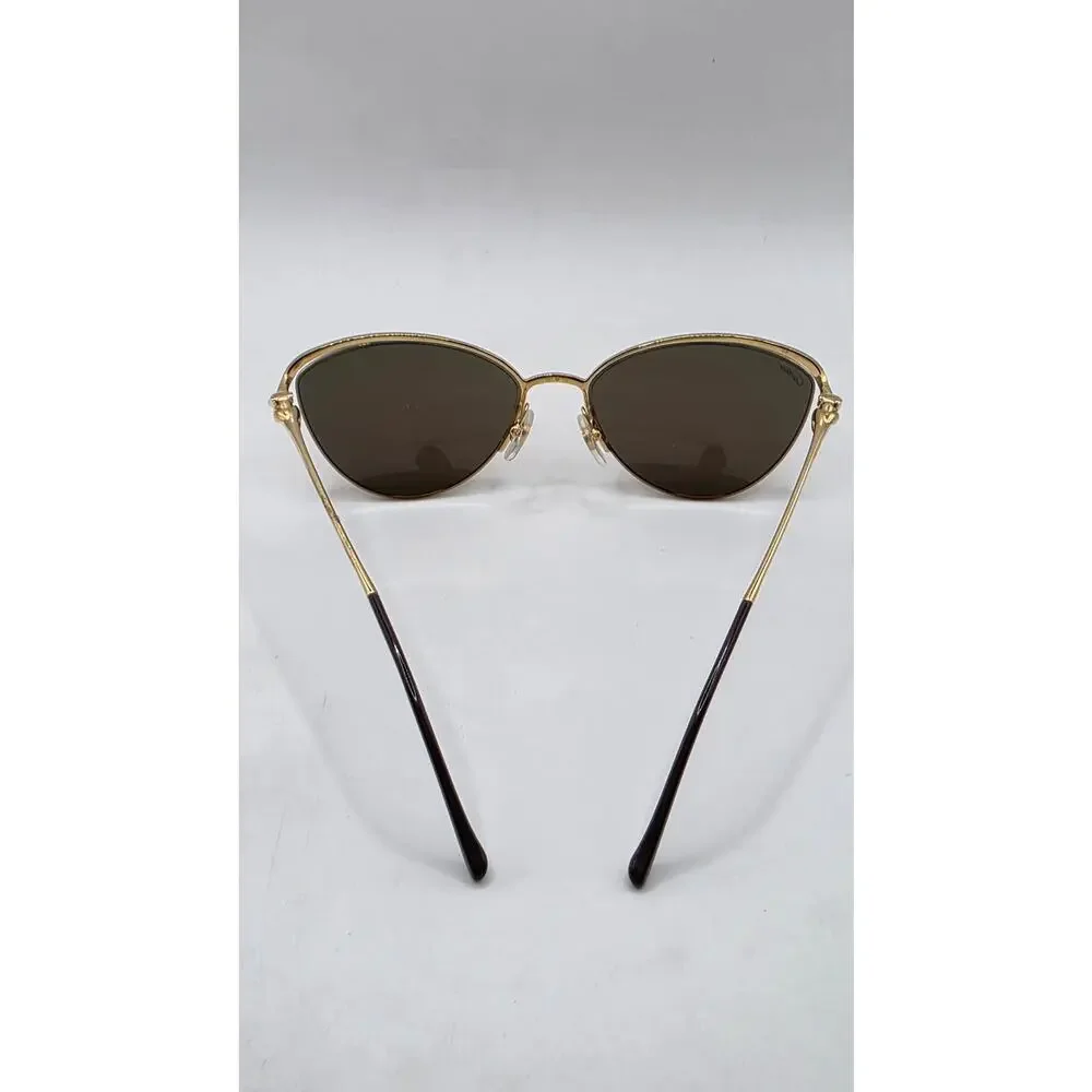 Cartier Gold-tone Cat-Eye Tinted Sunglasses